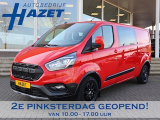 Ford Transit Custom 320 2.0 TDCI 130 PK TRAIL DUBBEL CABINE L2H1 6-PERS. + LEDER | RAPTOR GRILLE | CARPLAY | CAMERA | LMV