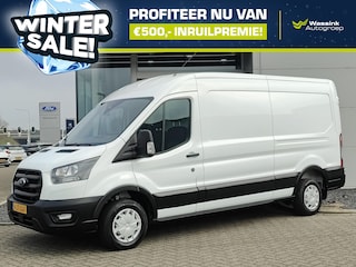 Ford Transit GB 310 L3H2 TDCi 130pk FWD Trend | WINTERSALE | Sync4 | Navigatie | Trekhaak | 3 Zits |