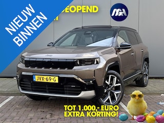 Jeep Compass First Edition 74 kWh | Apple Carplay/Android Auto | Panoramdak | 360 Graden Camera | Navigatie |