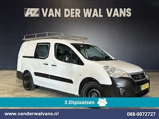 Peugeot Partner 1.6 BlueHDi 100pk L2H1 Euro6 Airco | 3-Zits | Imperiaal | Camera | Cruisecontrol | Trekhaak Parkeersensoren, Bijrijdersbank