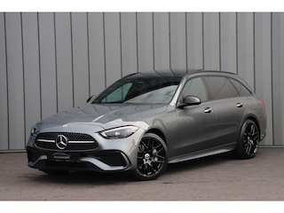 Mercedes-Benz C-klasse 300e AMG | 313PK | Head-up | Keyless-go | Sfeerverlichting | Memory | Pano | Leder | Standkachel | Trekhaak | 2022.