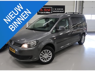 Volkswagen Caddy 1.2 TSI 7 Persoons Trekhaak 2x Schuifdeur Airco-ecc Dakrails Bluetooth Extra getint glas Onderhoud aanwezig Parkeersensoren achter 2 Sleutels
