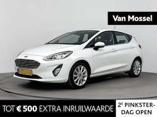 Ford Fiesta 1.0 EcoBoost Titanium 95PK | Navigatie | Stoel,- Stuur en Voorruitverwarming | Climate Control | Lichtmetalen Velgen | Parkeersensoren | Apple CarPlay & Android Auto