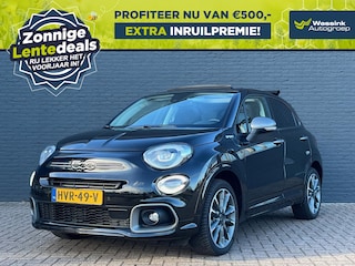Fiat 500X 1.5 Hybrid 130pk Automaat Sport Cabriolet I WINTERSALE I Open dak | luxe uitrusting | Alcantara stuurwiel | Navigatie met Carplay | Stoelverwarming