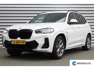 BMW X3 XDRIVE30e 292PK HIGH EXECUTIVE M-SPORT AUTOMAAT / NAVI / LEDER / FULL-LED / CLIMA / 18" LMV / FACELIFT / KEYLESS / 360 CAMERA / ELEKTR. TREKHAAK / CRUISECONTROL / WINTERPAKKET / NIEUWSTAAT !!