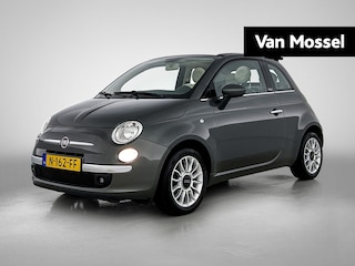 Fiat 500 1.2 Lounge | LMV | Parkeer sensoren | Cabrio | Airco | Stoel verwarming | Bluetooth