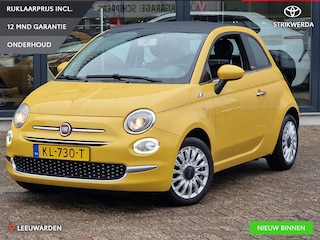 Fiat 500 0.9 TwinAir Turbo Lounge Cabrio | Lederen bekleding