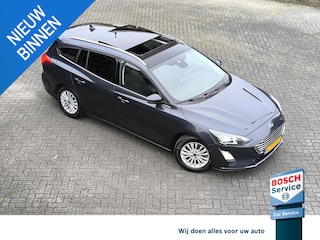 Ford Focus Wagon 1.0 EcoBoost Hybrid Titanium X Business Panodak, electr A klep, stoel en stuur verw, trekhaak, camera