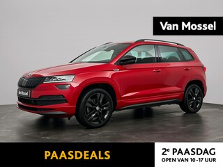 Skoda Karoq 1.5 TSI Aut. Sportline | Full-Options!! | Panoramadak | Led Koplampen | Afn. Trekhaak | Sportstoelen | CarPlay | Camera | Led Sfeerlicht | Adaptive Cruise Control |