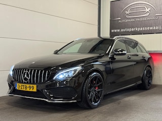 Mercedes-Benz C-klasse Estate 200 AMG Pano, Cruise Control, Stoelverwarming, Lederen, LED, Navigatie, Kleppensysteem