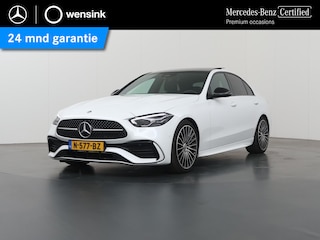 Mercedes-Benz C-klasse 180 AMG Line | Night | Panoramadak | Digital Light | Multispaaks AMG velgen | Stoelverwarming | Sfeerverlichting |
