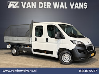 Peugeot Boxer 2.0 BlueHDI 130pk Pick up Dubbel Cabine Open laadbak Euro6 Airco | 7-Zits | Trekhaak | Navigatie