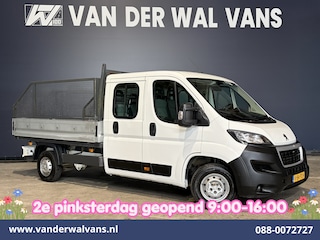 Peugeot Boxer 2.0 BlueHDI 130pk Pick up Dubbel Cabine Open laadbak Euro6 Airco | 7-Zits | Trekhaak | Navigatie