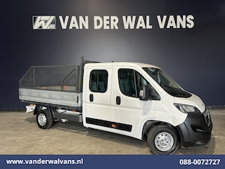 Peugeot Boxer 2.0 BlueHDI 130pk Pick up Dubbel Cabine Open laadbak Euro6 Airco | 7-Zits | Trekhaak | Navigatie