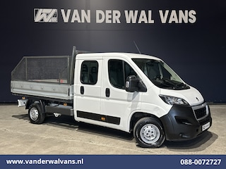 Peugeot Boxer 2.0 BlueHDI 130pk Pick up Dubbel Cabine Open laadbak Euro6 Airco | 7-Zits | Trekhaak | Navigatie