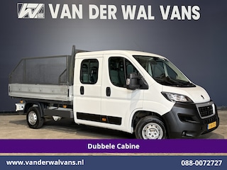 Peugeot Boxer 2.0 BlueHDI 130pk Pick up Dubbel Cabine Open laadbak Euro6 Airco | 7-Zits | Trekhaak | Navigatie