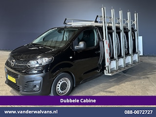 Opel Vivaro 2.0 CDTI 123pk L3H1 Glasresteel Dubbele cabine Euro6 Airco | 5-Zits | Camera | Navigatie | Apple Carplay Android Auto, Cruisecontrol, 2500kg Trekhaak, Parkeersensoren
