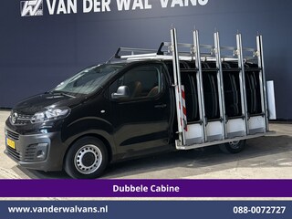 Opel Vivaro 2.0 CDTI 123pk L3H1 Glasresteel Dubbele cabine Euro6 Airco | 5-Zits | Camera | Navigatie | Apple Carplay Android Auto, Cruisecontrol, 2500kg Trekhaak, Parkeersensoren