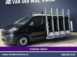 Opel Vivaro 2.0 CDTI 123pk L3H1 Glasresteel Dubbele cabine Euro6 Airco | 5-Zits | Camera | Navigatie | Apple Carplay Android Auto, Cruisecontrol, 2500kg Trekhaak, Parkeersensoren
