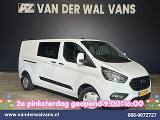 Ford Transit Custom 2.0 TDCI 130pk L2H1 Dubbele Cabine Euro6 Airco | 6-Zits | LED | Cruisecontrol | Parkeersensoren Achterklep