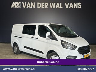 Ford Transit Custom 2.0 TDCI 130pk L2H1 Dubbele Cabine Euro6 Airco | 6-Zits | LED | Cruisecontrol | Parkeersensoren Achterklep
