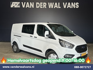 Ford Transit Custom 2.0 TDCI 130pk L2H1 Dubbele Cabine Euro6 Airco | 6-Zits | LED | Cruisecontrol | Parkeersensoren Achterklep