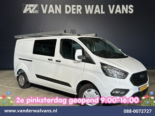 Ford Transit Custom 2.0 TDCI 130pk L2H1 Dubbele Cabine Euro6 Airco | 5-Zits | Imperiaal | LED | Cruisecontrol Stoelverwarming, Parkeersensoren