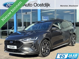 Ford Focus 1.0 EcoBoost Hybrid Active X 155PK Automaat Afn. Trekhaak Winterpack Adaptieve Cruise Camera Blind-Spot Parkeersensoren Keyless B&O Full-LED Climate *1500KG Trekgewicht*