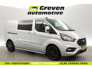 Ford Transit Custom 2.0 TDCI L2H1 Limited | DC | 6 Zits | Airco | Cruise | Carplay | Trekhaak | Navi | Parkeersens. | Stoelverw.
