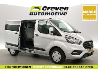 Ford Transit Custom 2.0 TDCI L1H1 | MARGE | DC | 6-Zits | Airco | Cruise | Carplay | Navi | Trekhaak | Parkeersens.
