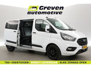 Ford Transit Custom 2.0 TDCI L2H1 | Incl. 12mnd garantie! | DC | Aut. | Airco | Cruise | Camera | 2xSchuifdeur | Carplay | Navi | Trekhaak | Parkeersens.