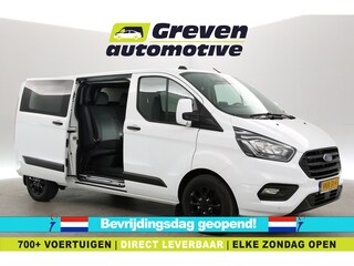 Ford Transit Custom 2.0 TDCI L2H1 | Incl. 12mnd garantie! | DC | Aut. | Airco | Cruise | Camera | 2xSchuifdeur | Carplay | Navi | Trekhaak | Parkeersens.