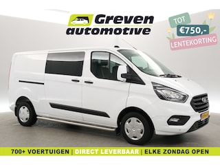 Ford Transit Custom 2.0 TDCI L2H1 | DC | 6 Zits | Airco | Cruise | Carplay | Trekhaak | Navi | Parkeersens.