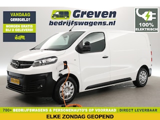 Opel Vivaro L2H1 75 kWh | Snelladen | SOH 90% | Airco | Cruise | 3 Zits | Carplay | Navi | Parkeersens.