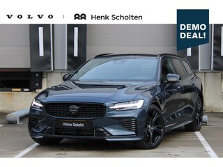 Volvo V60 T6 Plug-in hybrid AWD Ultra Dark | Panoramadak | Verwarmbare voorstoelen, achterbank en stuurwiel | Head-up display | 360 graden camera | Premium audio by Harman Kardon | Adaptieve cruise control |