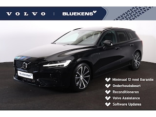 Volvo V60 T6 Recharge AWD Ultra Dark - Panorama/schuifdak - IntelliSafe Assist & Surround - Harman/Kardon audio - Adaptieve LED koplampen - Parkeercamera achter - Verwarmde voorstoelen, stuur & achterbank - Parkeersensoren voor & achter - Elektr. bedienb. voorstoelen met geheugen - Head up display - Extra getint glas - 18' LMV