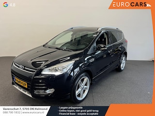 Ford Kuga 1.5 Titanium Styling Pack Trekhaak Navigatie Camera Parkeersensoren Cruise Control Stoelverwarming Xenon koplampen Half leder Climate Control Lichtmetalen velgen Getinte ramen