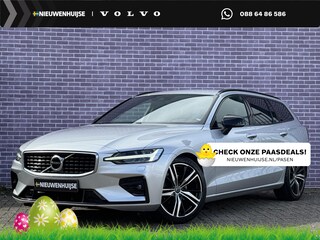 Volvo V60 2.0 T4 R-Design | Standkachel | Volvo on Call | Stoelverwarming V+A | Stuurverwarming | DAB | Adaptieve cruise | Keyless entry/start | 19"lm velgen | Leder | Apple carplay/android auto |