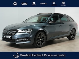 Skoda Superb Combi 1.4 TSI iV 218pk Sportline Business Pano. Navi. Trekhaak 360 Camera stoel/Stuurverw. Android/Carplay