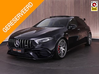 Mercedes-Benz A-klasse 45S AMG 485 pk 4MATIC+ Premium Plus |dealer onderhouden|Brabus verlagingsset|Milltek downpipe|schaalstoelen|panoramadak|Burmester|Aero pakket|memory|K&N luchtfilter|