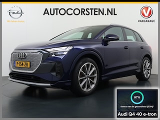 Audi Q4 40 204pk AUT. 82kWh Advanced Launch Ed. SOH 97% Warmtepomp Matrix-Led Adaptive-Cruis Audi-Sound System Apple Carplay Android Auto Navi 3-Zone Ecc Camera Pdc 3 fase laden Stoelverwarming Lmv 20" DAB Bluetooth Elek.Achterklep € 63.000 nieuw Origineel Nederlandse Auto