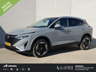 Nissan Qashqai 1.3 MHEV Xtronic N-Connecta Automaat / Fabrieksgarantie tot 06-2028 / 1.800 kg trekgewicht / Panorama dak / Elektrische klep / HUD / Camera 360° / Cold pack / Stuur-, stoel- en voorruitverwarming / Navigatie / Apple Carplay Android / 18" LM wielen / Dodehoek Detectie /