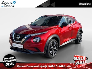 Nissan Juke 1.0 DIG-T Acenta 114PK | 19'' Akari velgen | Airco | Cruise Control | Apple Carplay & Android Auto | Achteruitrijcamera | DAB radio | Bluetooth telefoonvoorbereiding |