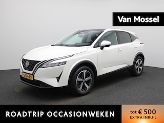 Nissan Qashqai 1.3 MHEV N-Connecta | Virtual cockpit | LMV | Navigatie | Climate control | Panorama dak | DAB | Camera | Parkeer sensoren