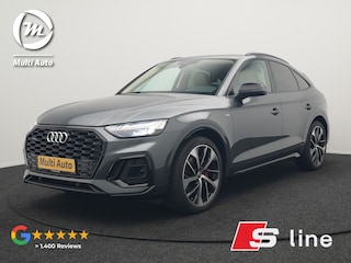 Audi Q5 50 TFSI e S Line Plug In Hybrid 300pk Dealer O.H PHEV | Luchtvering | Matrix LED | 21"Audi Sport L.M | Sfeerverlichting | Lederen Sportstoelen Verwarmd | Cruise Control | Navigatie | Virtual | DAB |