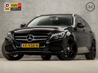 Mercedes-Benz C-klasse 180 AMG Edition 1 156Pk Automaat (PANORAMADAK, BLACK PACK, GROOT NAVI, LEDER, GETINT GLAS, SPORTSTOELEN, STOELVERWARMING, CRUISE, NIEUWSTAAT)