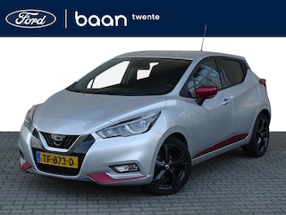 Nissan Micra 0.9 IG-T N-Connecta | N-Line | Silver met rood accenten | Camera | Pdc | Navigatie | Privacy Glass | Cruise.