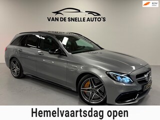Mercedes-Benz C-klasse Estate AMG 63 S KERAMISCH/SCHAALSTOELEN/PANO/HUD/KEYLESS/360CAMERA/DEALERONDERHOUDEN