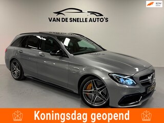 Mercedes-Benz C-klasse Estate AMG 63 S KERAMISCH/SCHAALSTOELEN/PANO/HUD/KEYLESS/360CAMERA/DEALERONDERHOUDEN