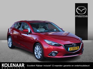 Mazda 3 GT-M 2.0 Sky-G 120pk /Dealeronderhouden/Trekhaak/Wit leder/Navi/HUD/Keyless/Airco/PDC V+A